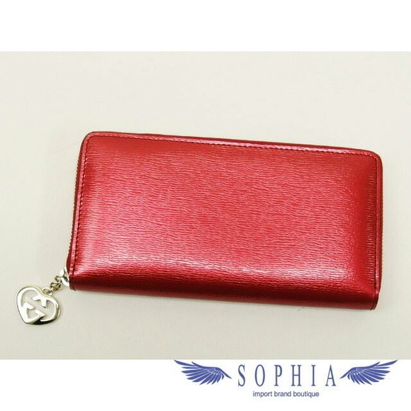 Gucci Red Wallet Zip Long - Picture 1 of 3
